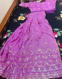 Elegant Purple Lehenga Choli Set