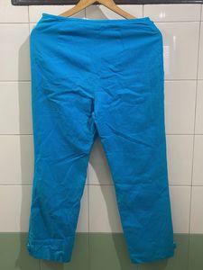Bright Blue Cropped Pants