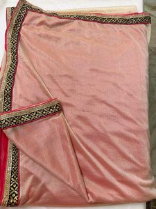Beautiful Red Embroidered Saree