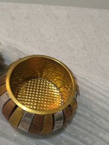 Artificial pot (Set of 2) mix dhatu materi