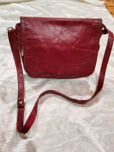 Red Leather Crossbody Bag