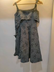 Chic Plaid Tiered Dress