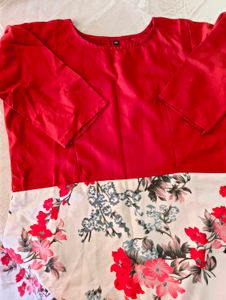 Colour Block Floral Dress