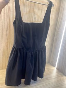 NEW. ZARA Chic Black Mini Dress