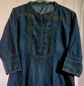 Denim Navy Blue Kurta For Women..ll