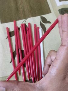 Eleven plastic hair sticks for bun (juda)