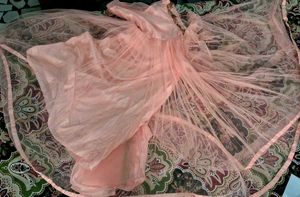 Stunning Peach Embellished Gown with Dupatta 💫