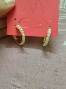 Pearl Hoop Earrings