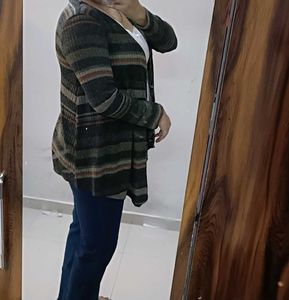Striped Knit Cardigan