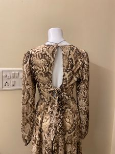 Snakeskin Print Mini Dress 🍒