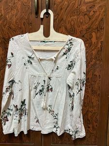 Boho Floral Print Tunic Top