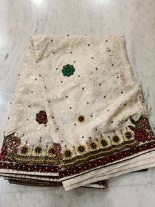 Elegant Embroidered Saree