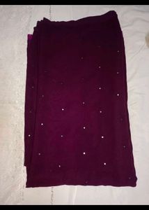 HAND MADE MIRROR WORK SAREE💜
