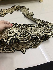 Black lace / border 17 miter