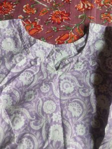 Lilac Paisley Print Kurta