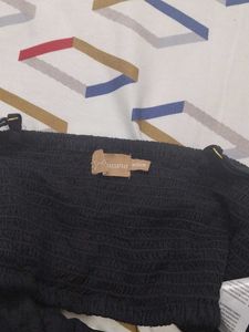 Black V- Neck Blouse
