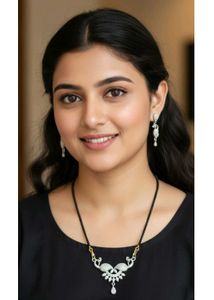 AD Peacock Mangalsutra Set