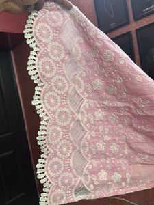 XS size Elegant Pink Embroidered Kurta