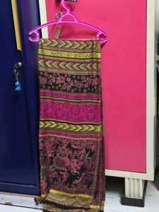 Floral Print Ethnic Shawl