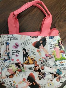 Cute Graphic Print Handbag