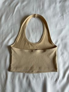 H&amp;M ribbed halterneck top