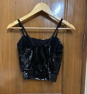 Sparkling Designer Sequin Cami Top/ Blouse