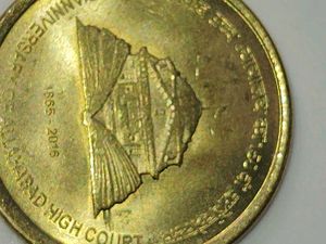 RARE. Rs 5 coin 150th anniversary of Allahaba