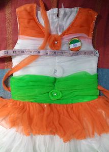 Kids Tricolor Party Dress