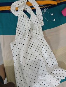 white halter neck dress for women