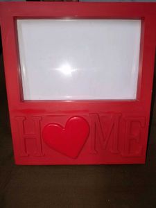 Red "HOME" Photo Frame