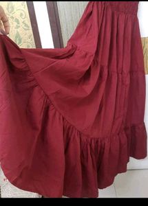 Elegant Maroon Maxi Dress