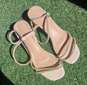 Sparkling Strappy Flat Sandals