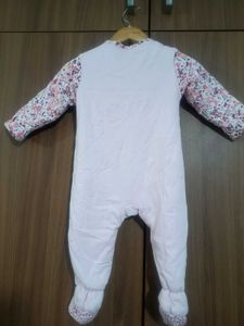Cute Floral Baby Sleepsuit