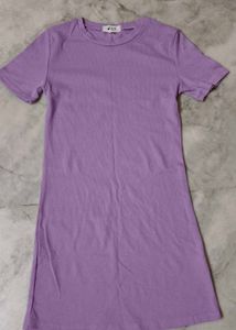 Purple T-Shirt Dress