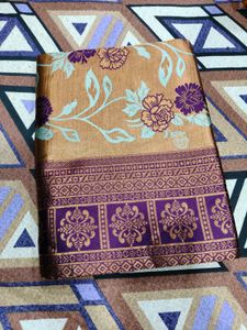 Elegant Floral Silk Saree