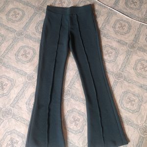 Textured Boot Cut Pants In 28"