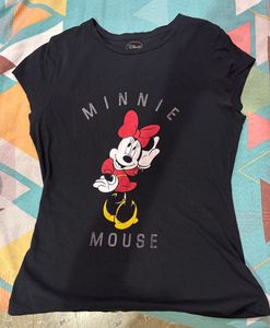 Disney Minnie Mouse Black T-Shirt