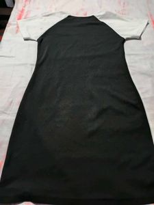 Black &amp; White Raglan Dress