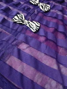 See Through Top With Bow Design