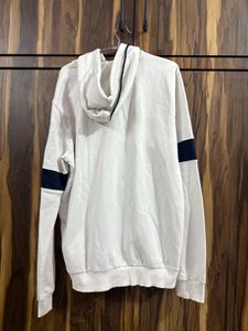 Benetton White Graphic Hoodie
