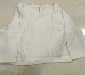 White Ruffled Blouse