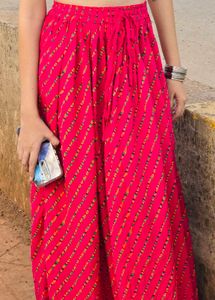 Vibrant Pink Ethnic Skirt