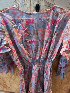 Boho Floral Print Mini Dress