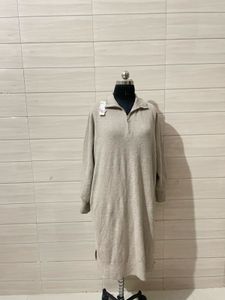 2XL Cozy Half-Zip Knit Dress