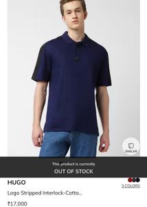 Hugo Boss Men's Navy Polo Shirt