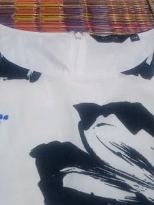 GOWN With BLACK INNER TSHIRT