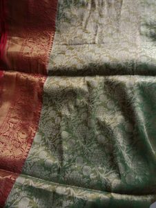 Beautiful Green &amp; Gold Saree