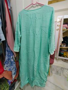 Elegant Mint Green Kurta Dress