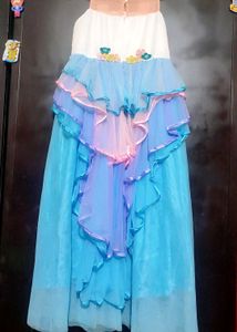 Multi Magical Unicorn Dress For 8- 10 Year Girl