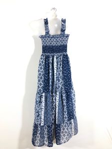 Blue Printed Dress(Women’s)